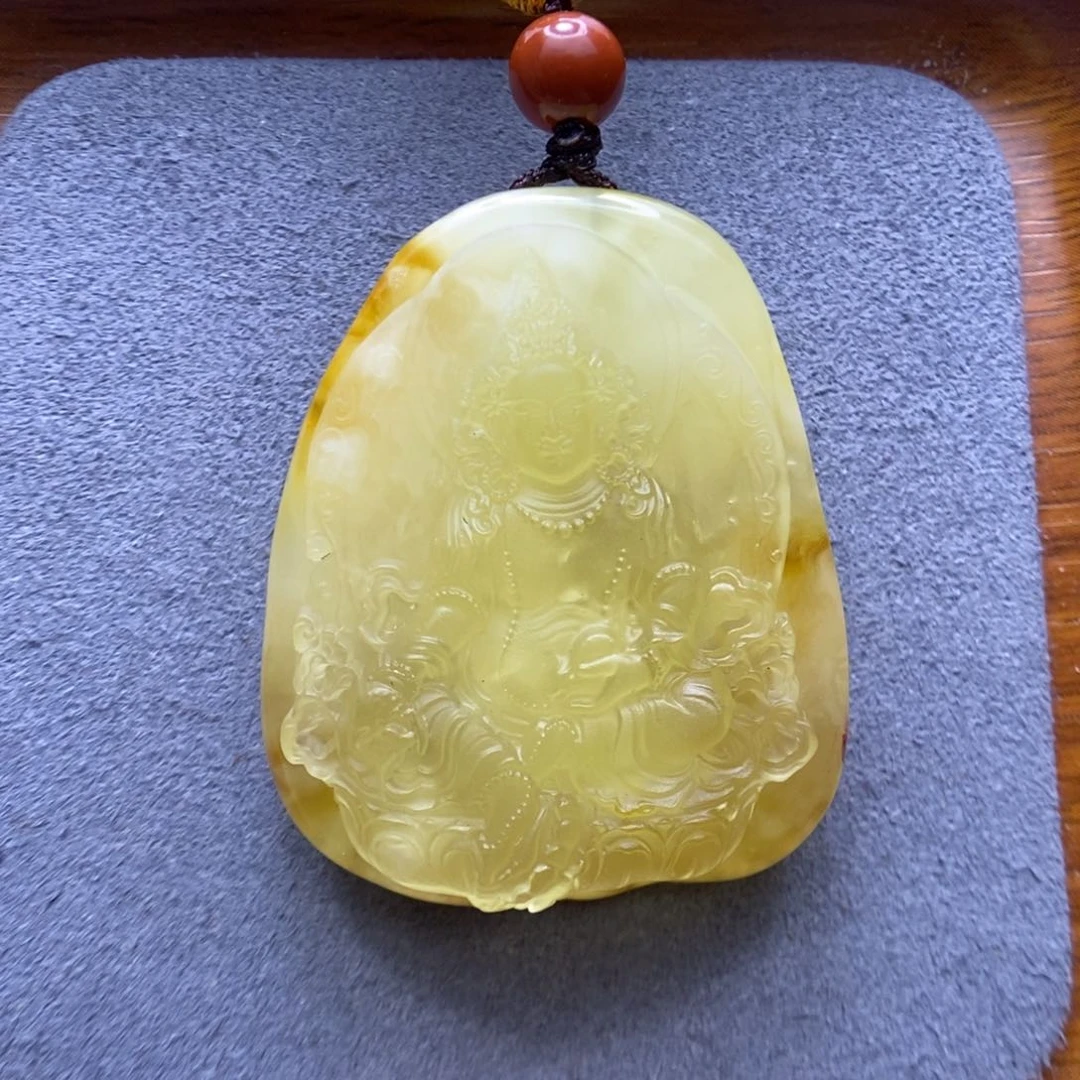 蜜蜡颈饰未镶嵌从**人郎
