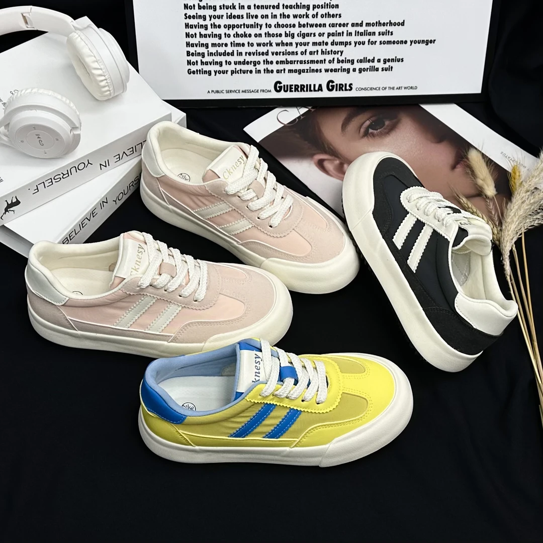 【YU】春夏爆款潮流韩版休闲鞋学生厚底鞋2025新款小众百搭板鞋