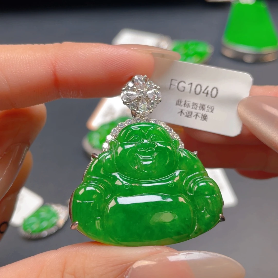 【闪购商品】颈饰银S925镶嵌翡翠翡翠