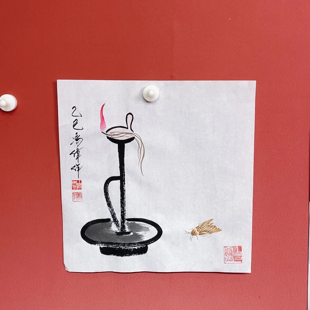 国画冯伟老师手绘国画作品音浩
