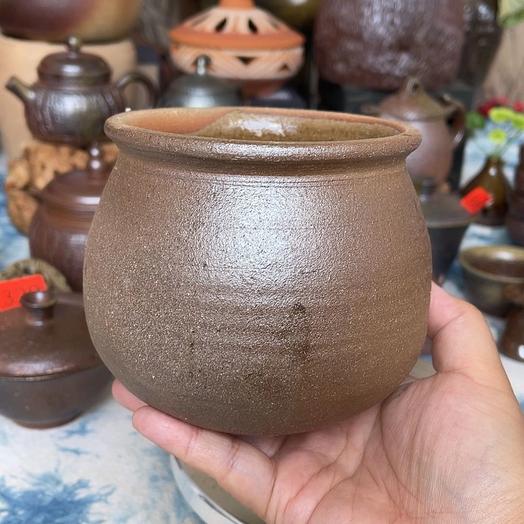 柴烧土陶罐小建水缸