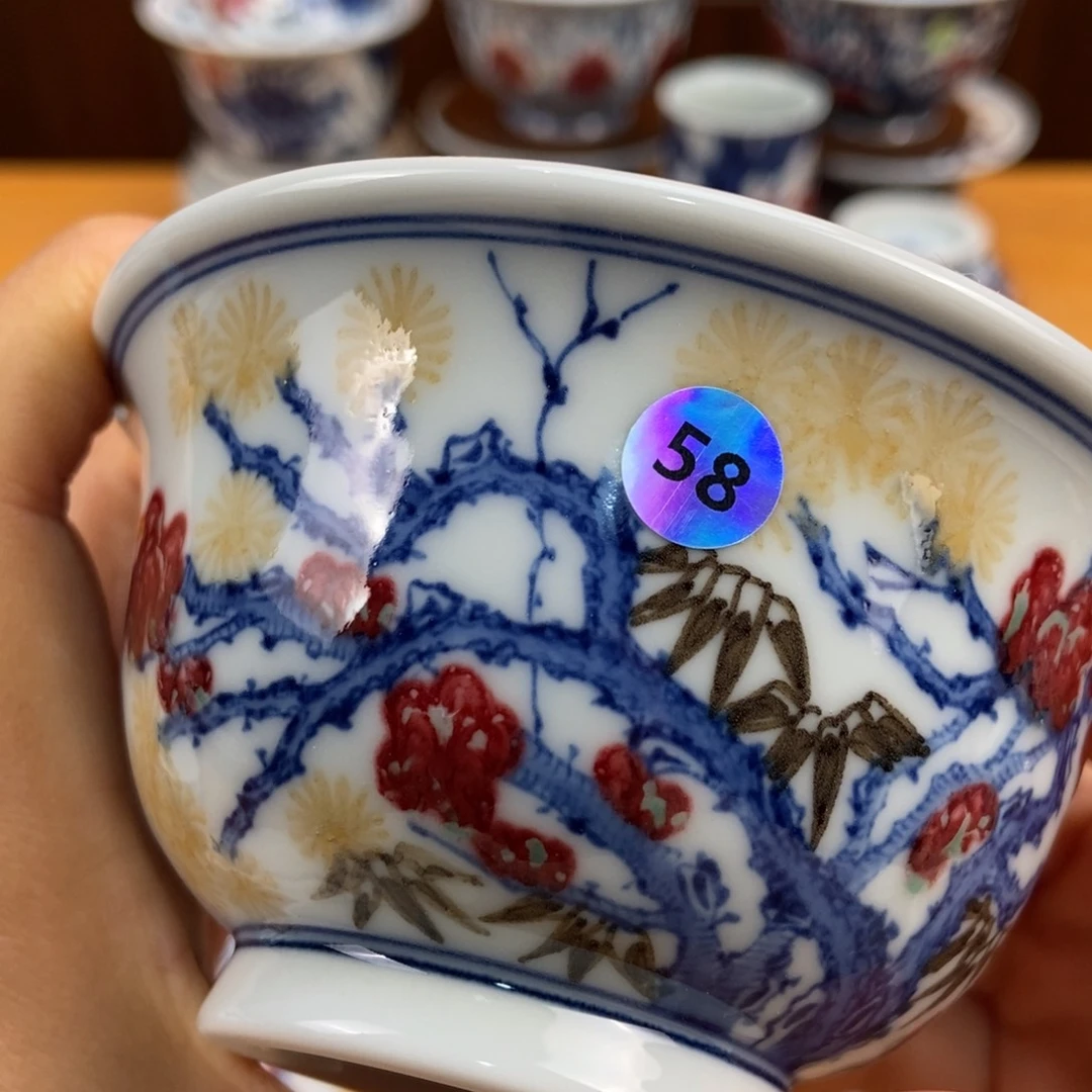 手绘现代茶具非古董