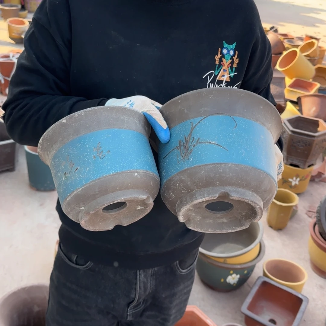 紫砂花盆瑕疵和瑕疵