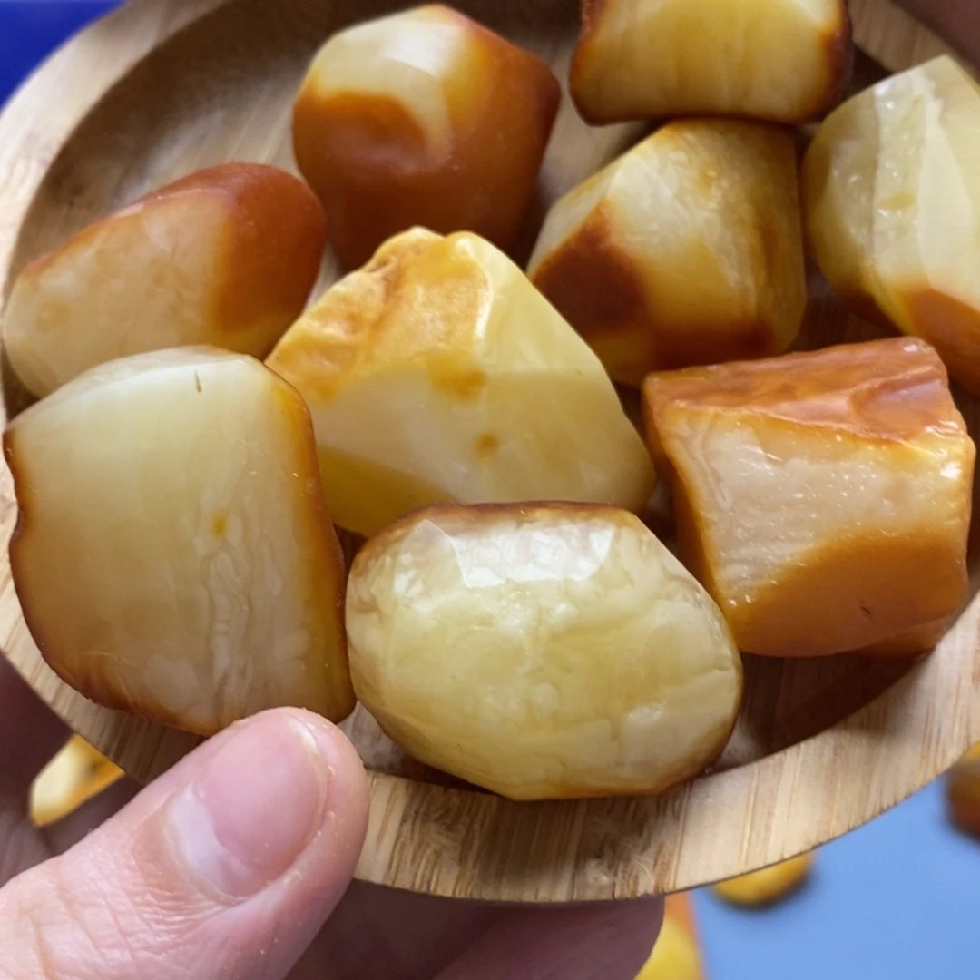 定制琥珀未镶嵌传世琥珀蜜蜡定制