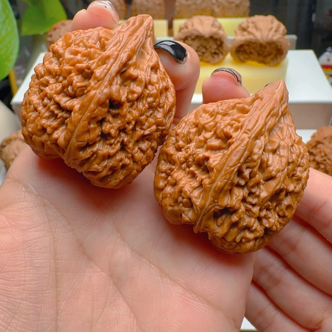 把件核桃34尺寸大蒜头