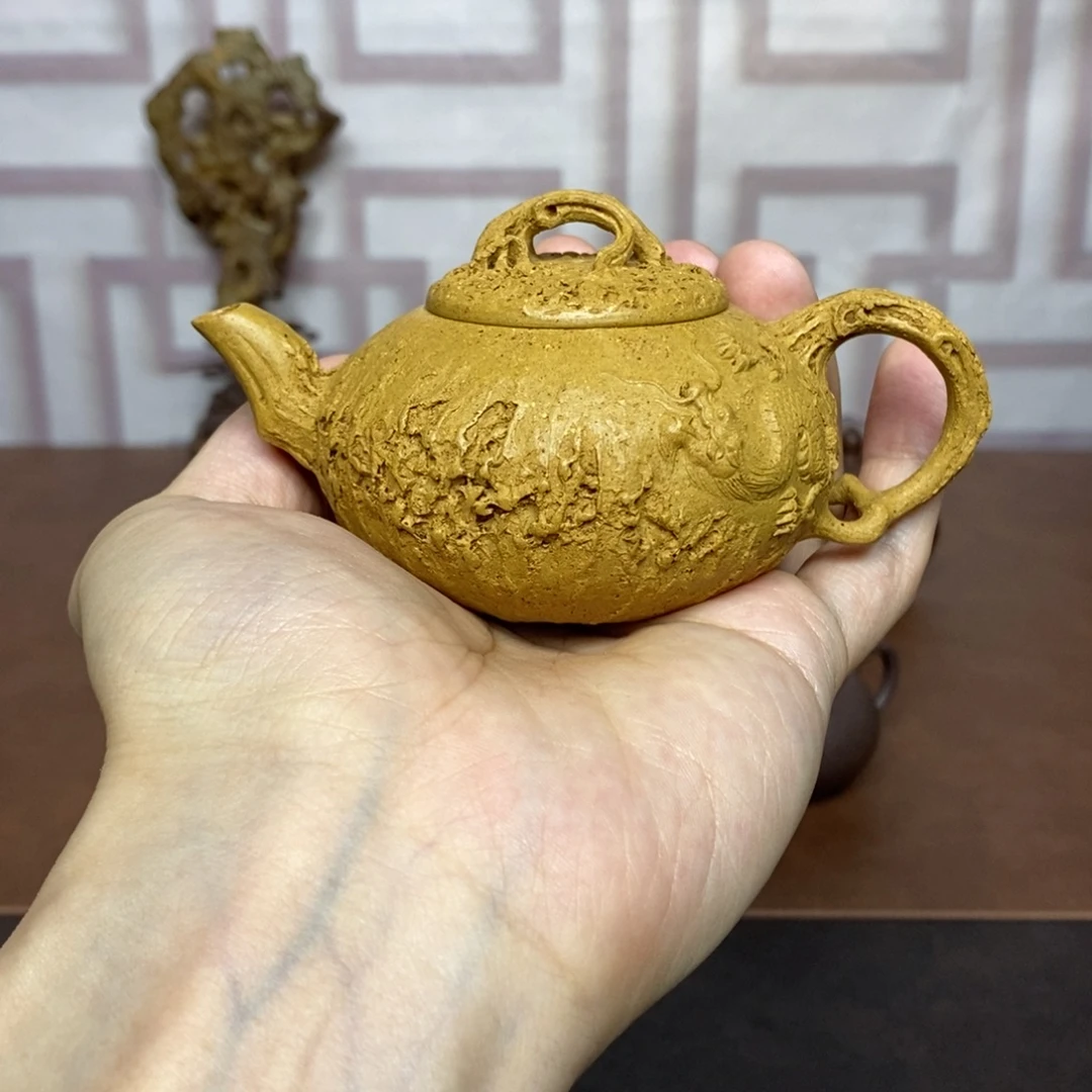 茶壶紫砂紫砂茶具老段隐龙供春