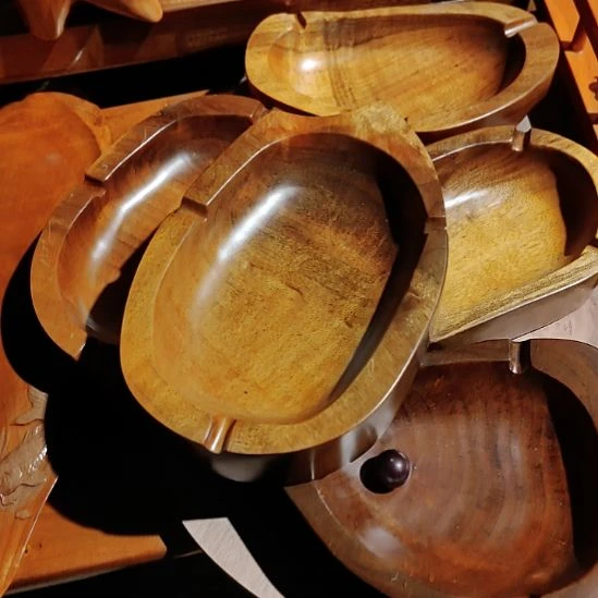 小叶桢楠金丝楠木烟灰缸