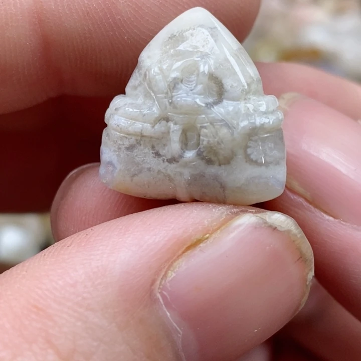 颈饰未镶嵌硅化珊瑚（珊瑚玉）小
