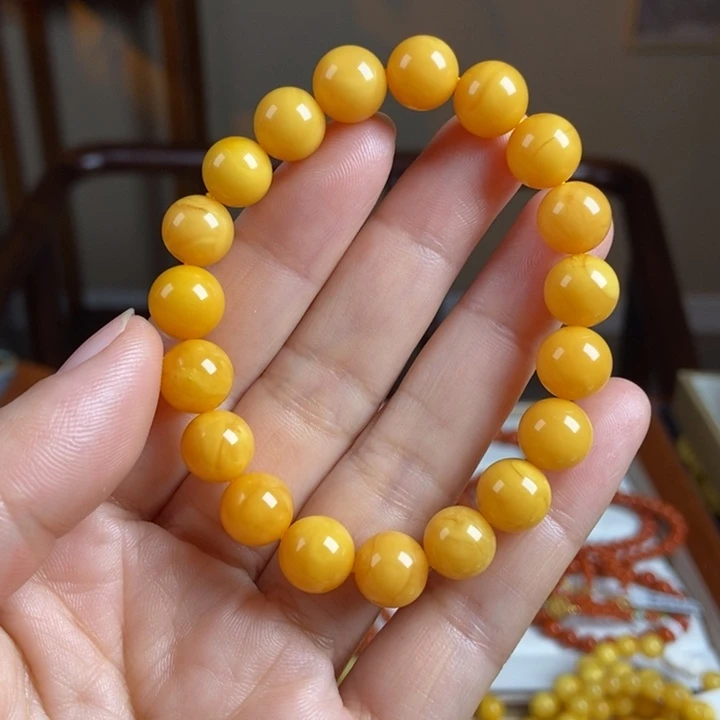 琥珀手链未镶嵌蜜蜡手串10