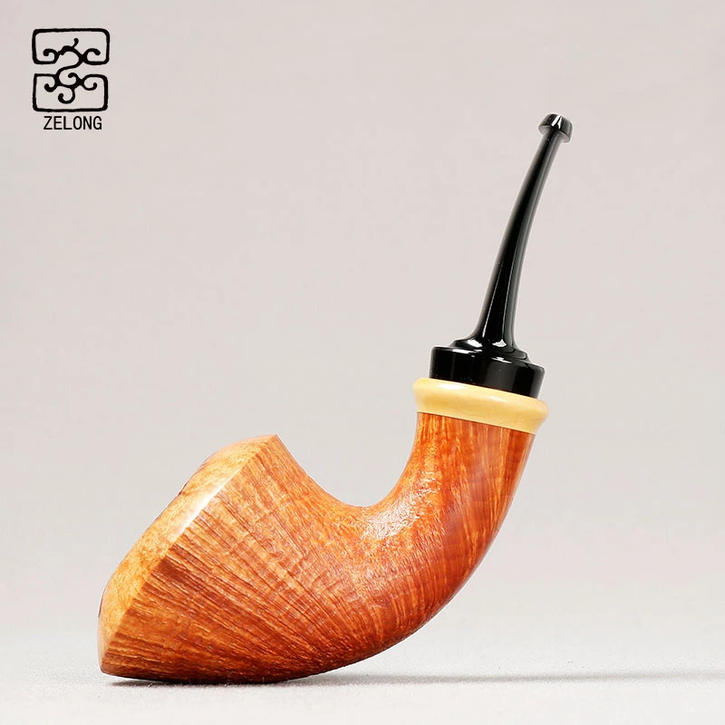 国师泽龙 SP签约斗师 浅色喷砂都柏林带瘤皮 3mm 手工石楠木烟斗