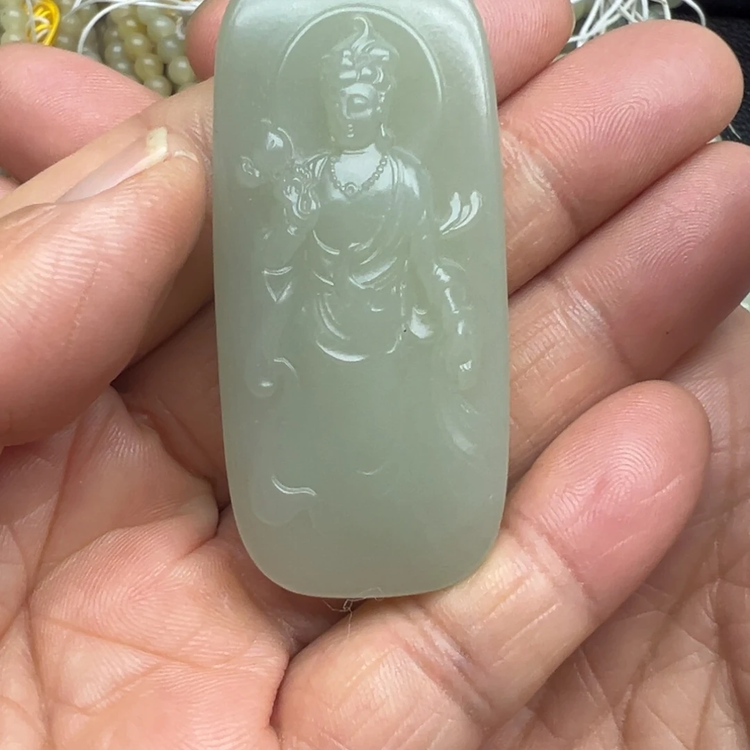 和田玉（糖玉）未镶嵌吊坠(不含链)