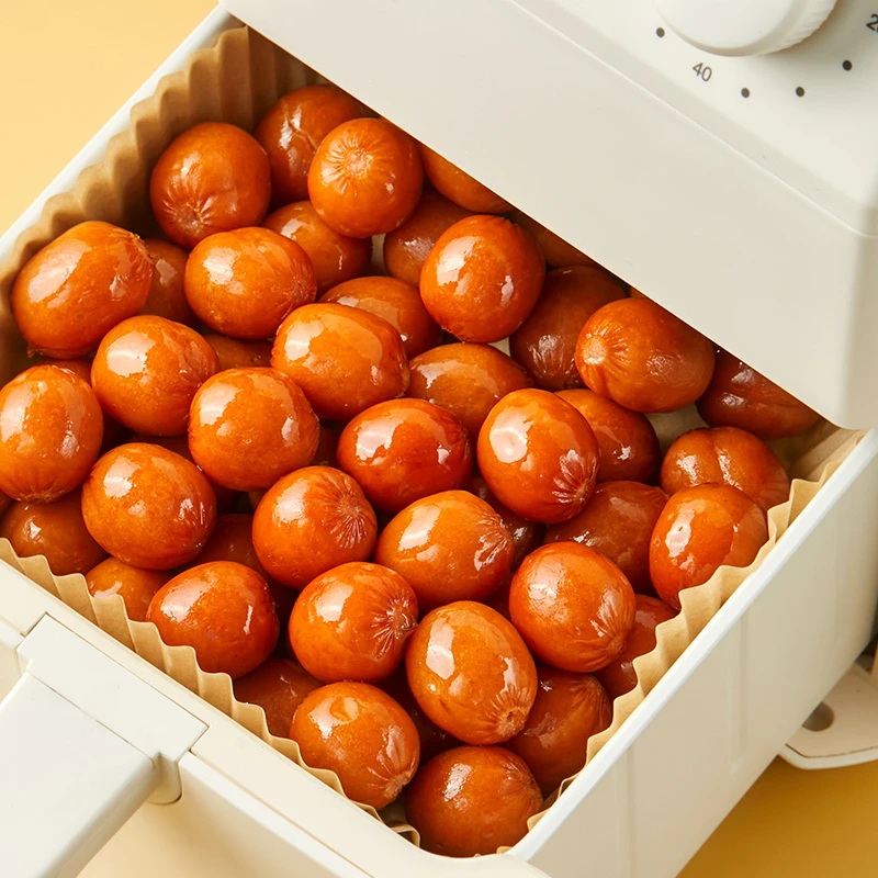 天海藏烟熏一口爆汁肠脆皮烤肠空气炸锅美食解馋