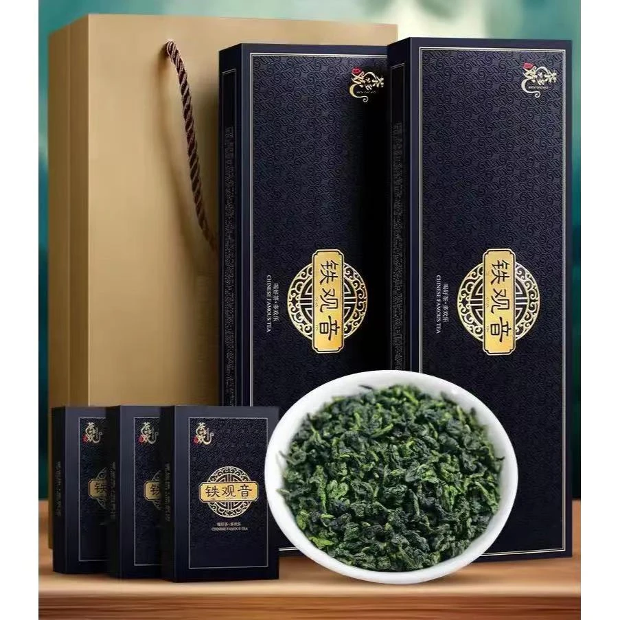 【特级】安溪铁观音浓香型乌龙茶茶叶两条60小泡500克送手提袋