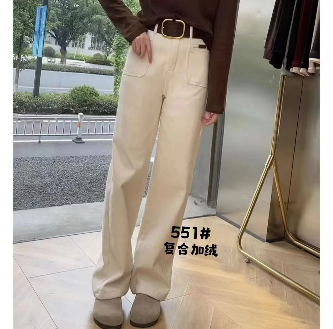 〖蕙子严选〗HNBB 551新款高质加绒牛仔裤