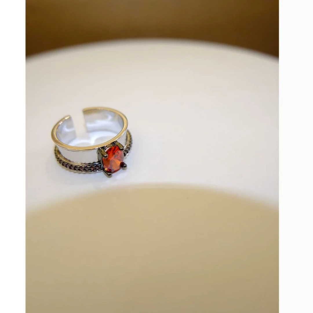 铜合金戒指 小众设计百搭开口戒指38859