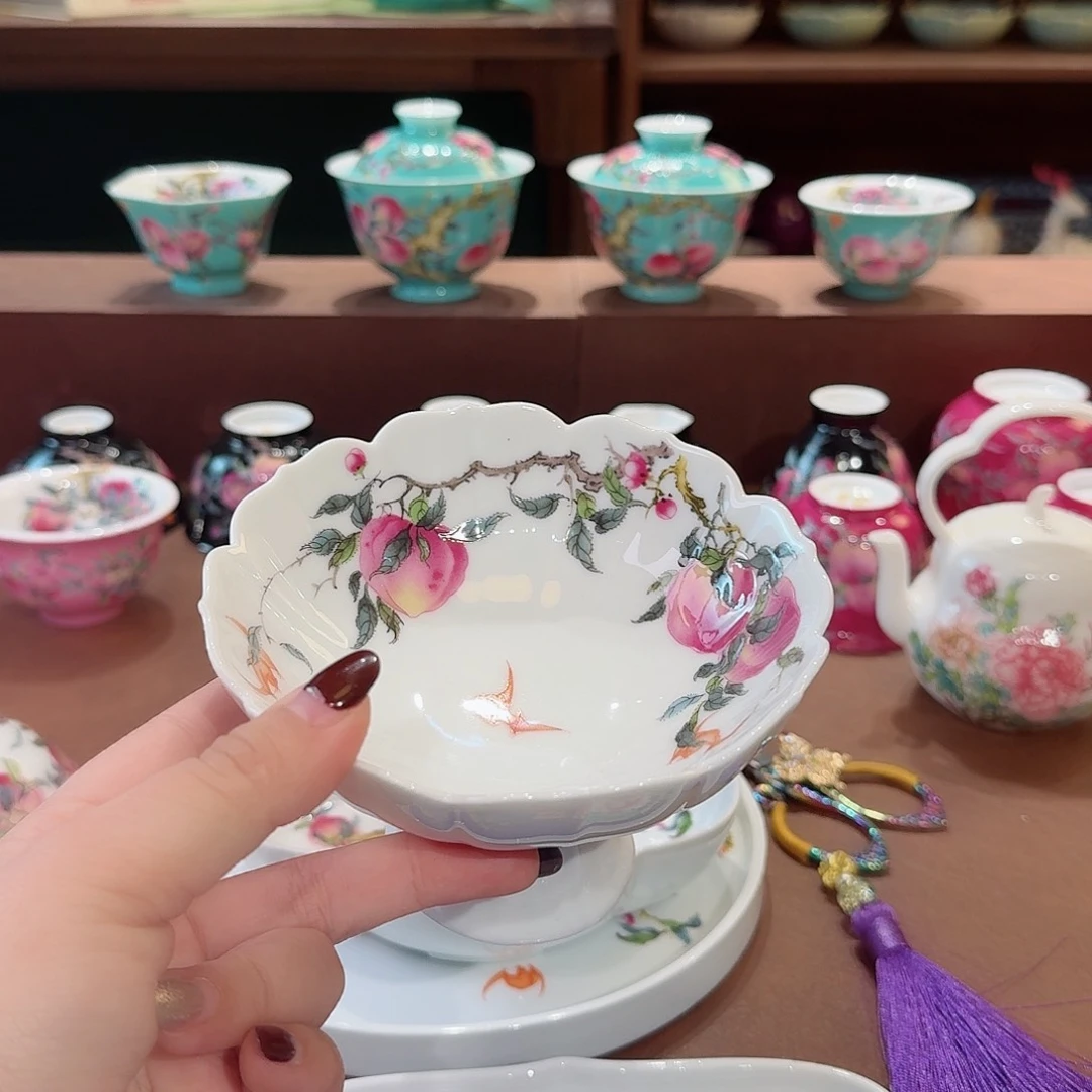 珐琅彩主人杯茶具套装