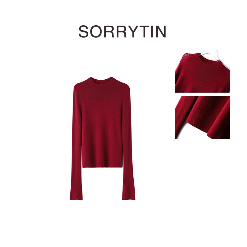 SORRYTIN 半透既视感 澳洲美丽诺羊毛针织衫