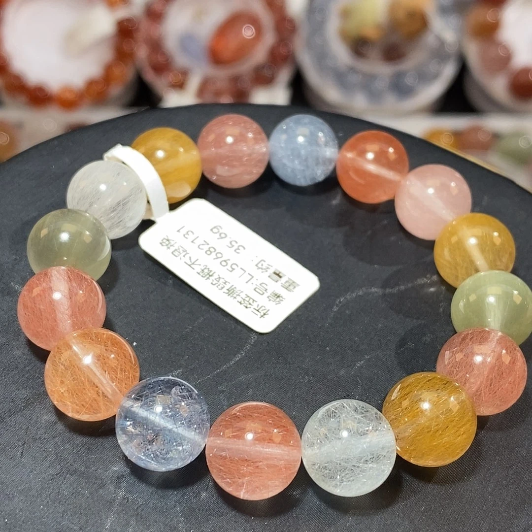 手链水晶未镶嵌F彩兔毛11.6