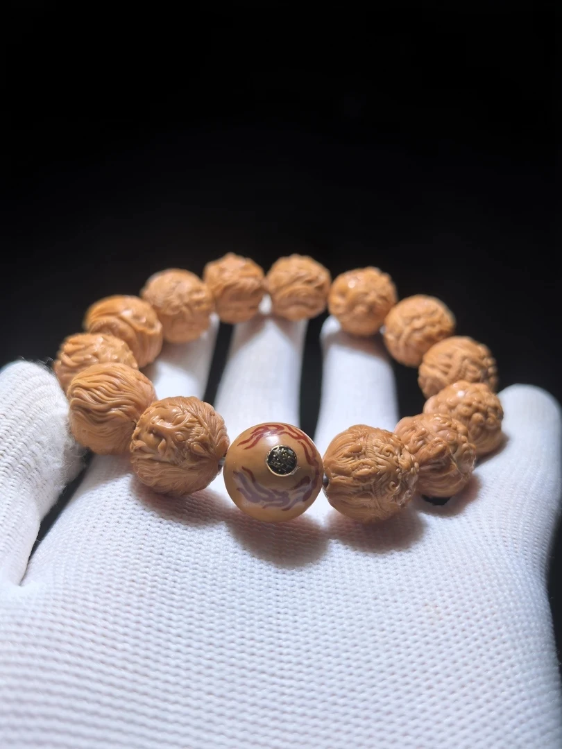 【藏传密宗财神】猴头1.7尺寸藏传题材男女手串