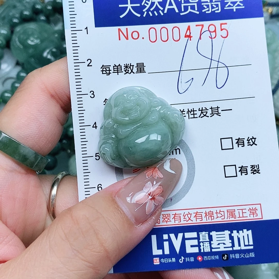 翡翠未镶嵌吊坠(不含链)