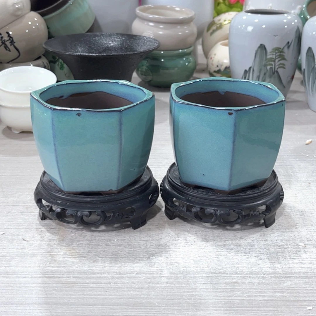 口径   10*8陶瓷绿植多肉微瑕花盆