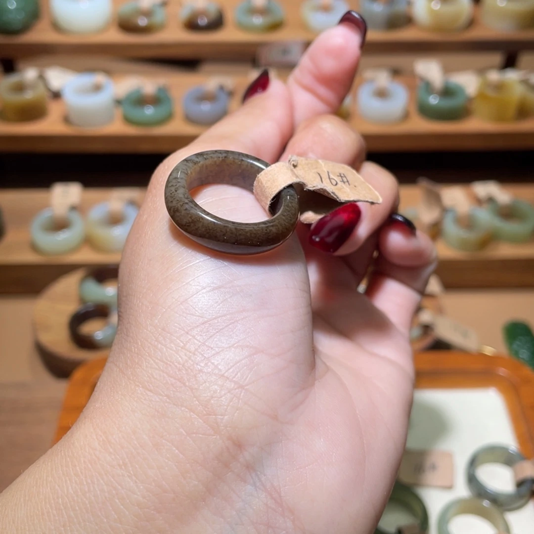 和田玉戒指未镶嵌D***C17.6