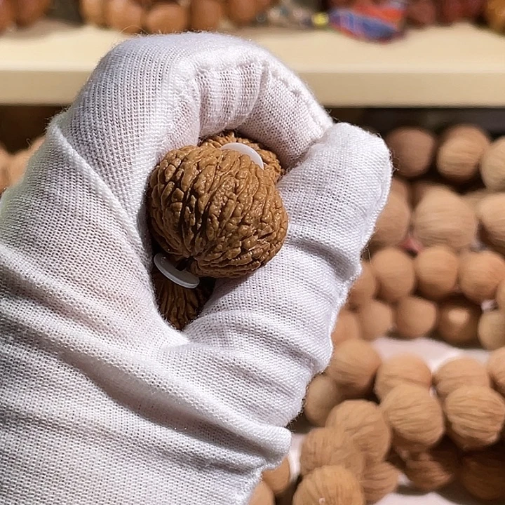 东***尼猴头核桃手串荔枝纹单颗