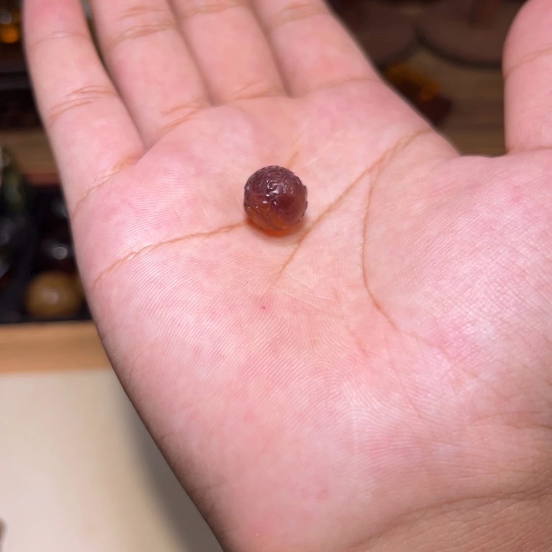 琥珀未镶嵌颈饰12mm凤凰单珠