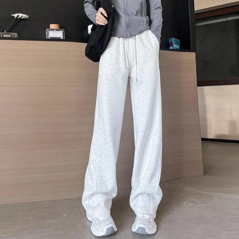 孕妇裤无托腹外穿春秋款2025新款高腰百搭抽镰刀裤阔腿裤直筒显瘦