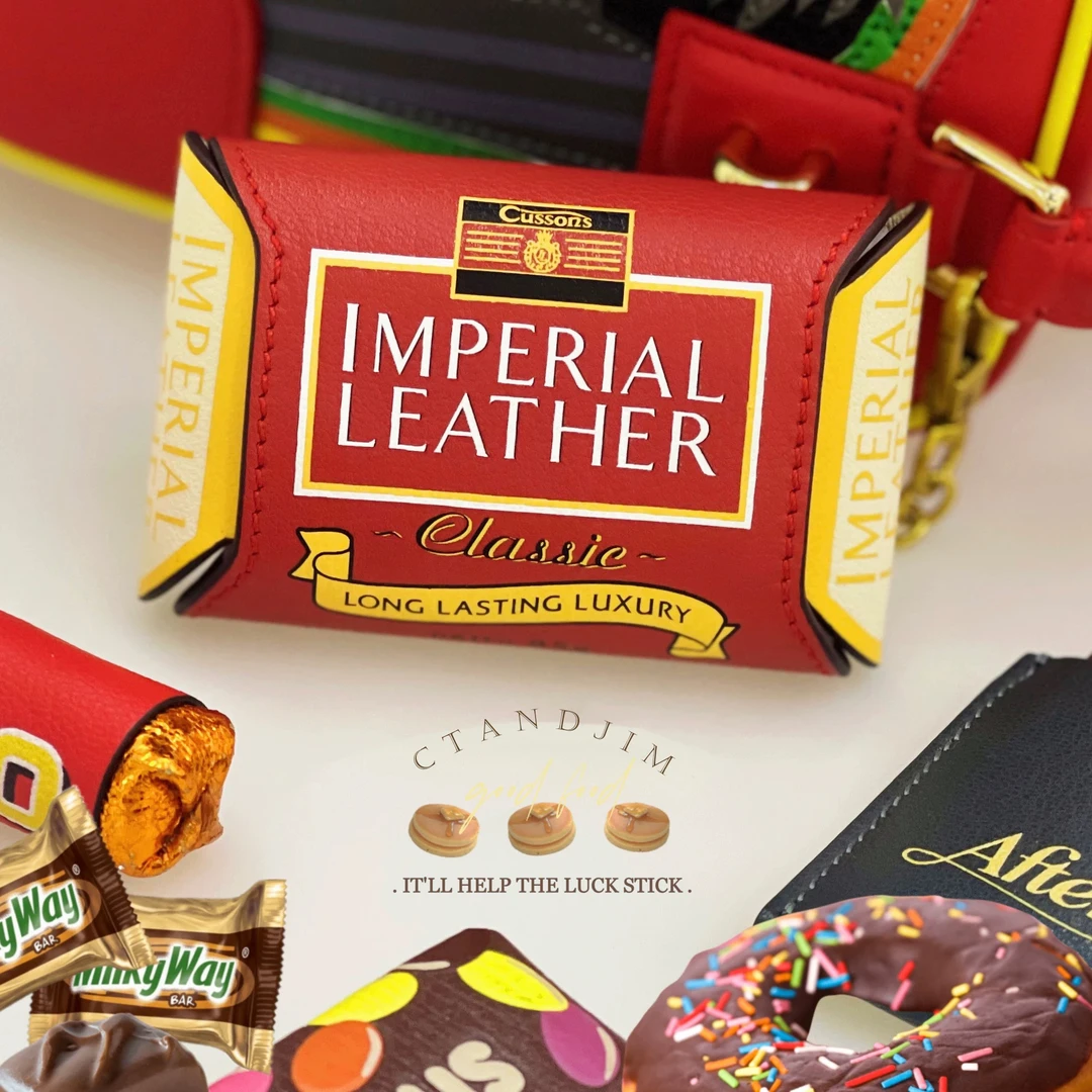 CTANDJIM鬼马网红中国风卡通薄荷糖手拿包可乐散钱包ins网球挂件