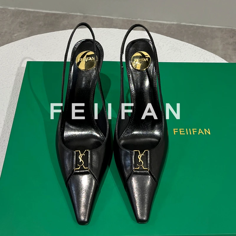 【现货】高跟鞋女2025夏季新款细跟外穿高级感气质女士包头凉鞋3841