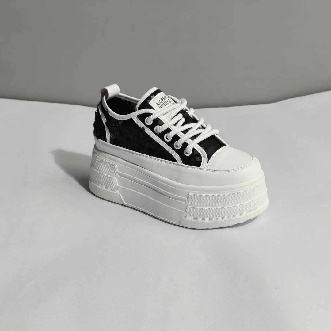 增高9cm时尚休闲老爹鞋春季单里2025新款时尚增高厚底小个子