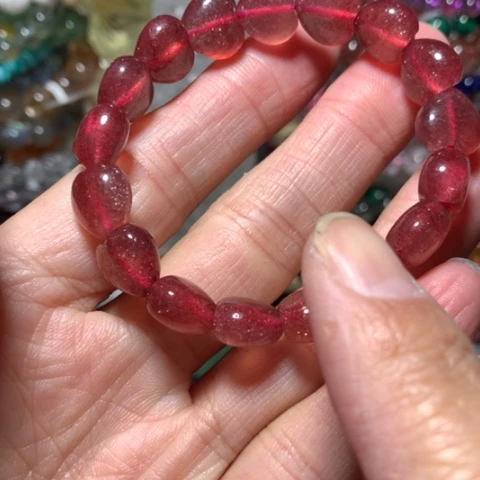 水晶手串未镶嵌爱心手串