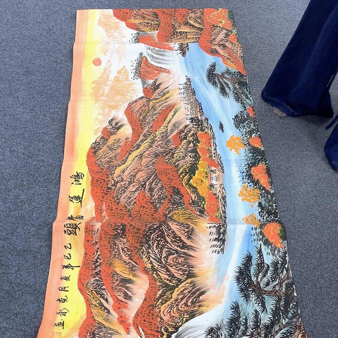 国画作品小姐姐放漏…