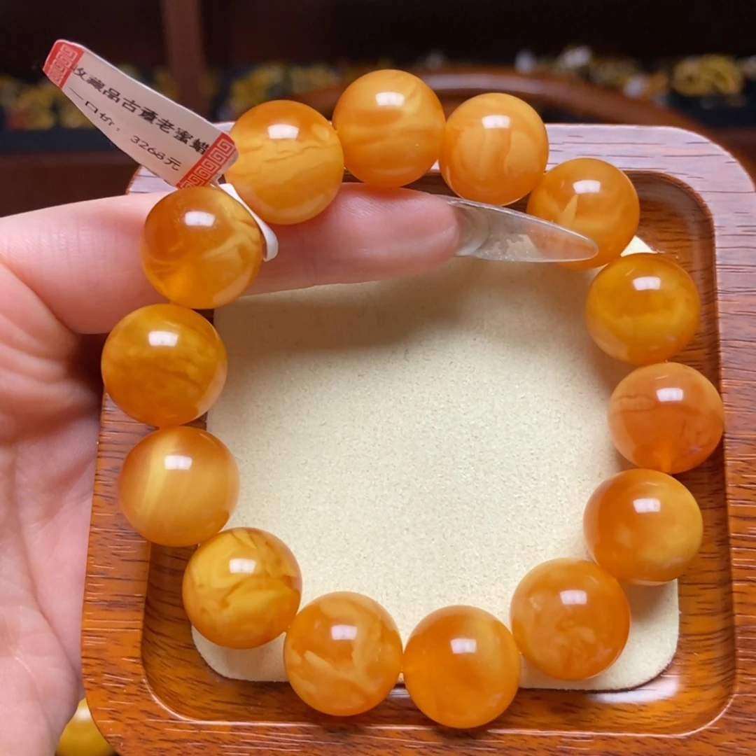 【闪购商品】蜜蜡手链未镶嵌手串