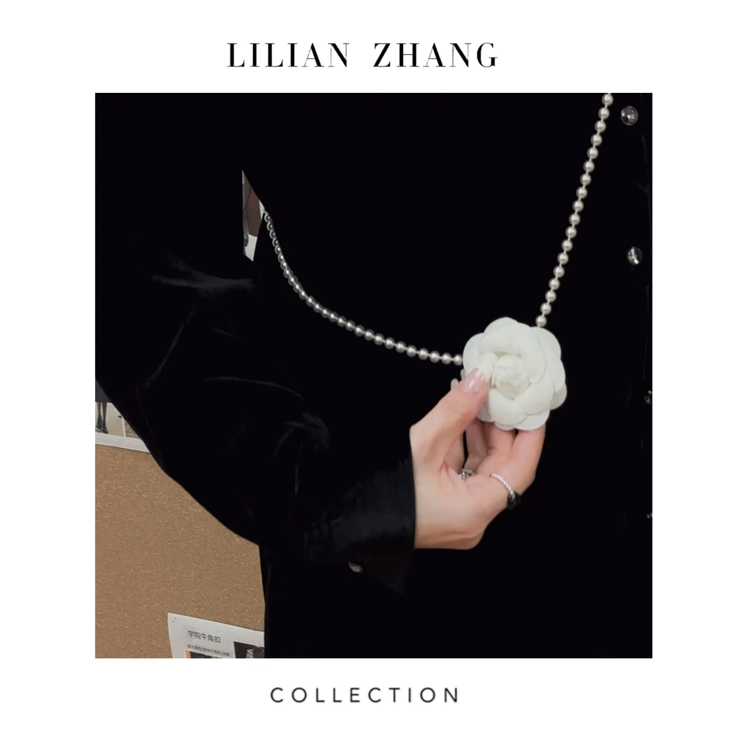 LILIAN ZHANG —法式浪漫—山茶花胸针优雅百搭腰链配饰 2413009