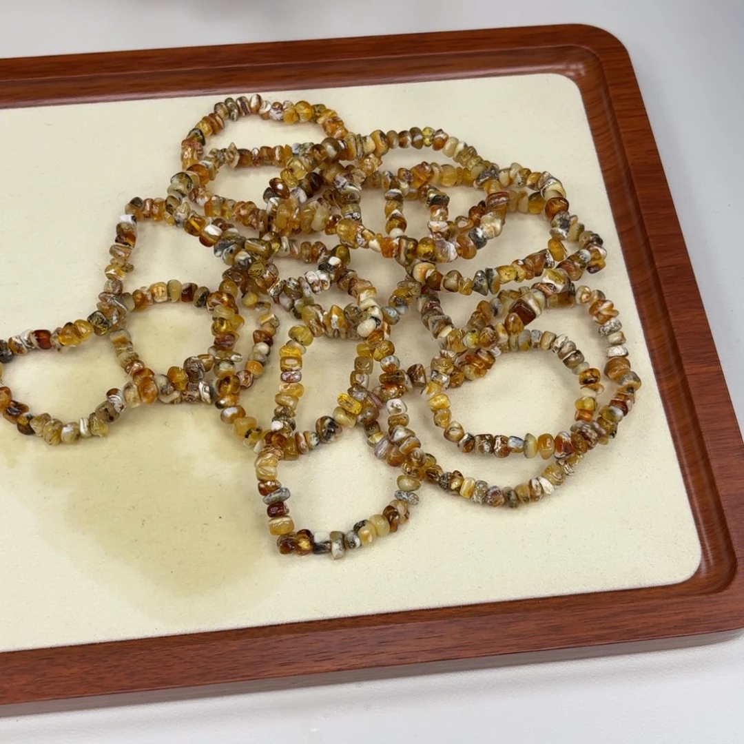 琥珀未镶嵌手链多样性发其一