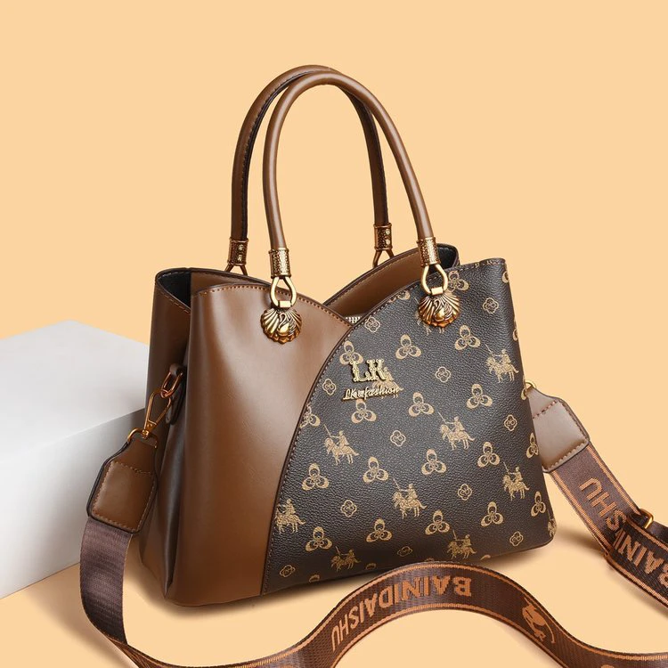 高级感水桶包女气质新款女包时尚百搭单肩斜跨包气质手提包包8206