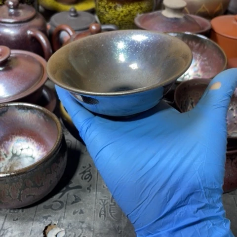 茶盏?***?建阳建盏微瑕官帽