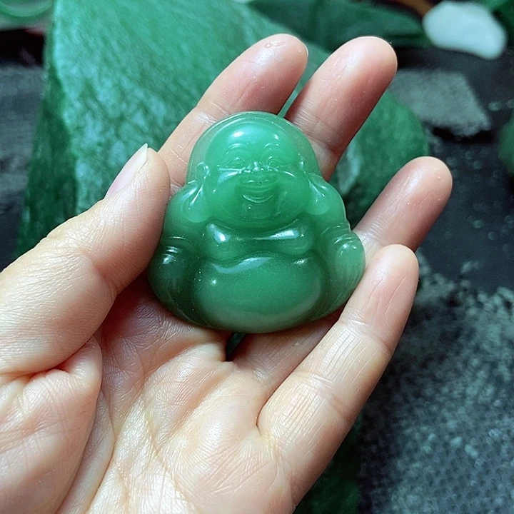 新疆东陵玉挂件佛公