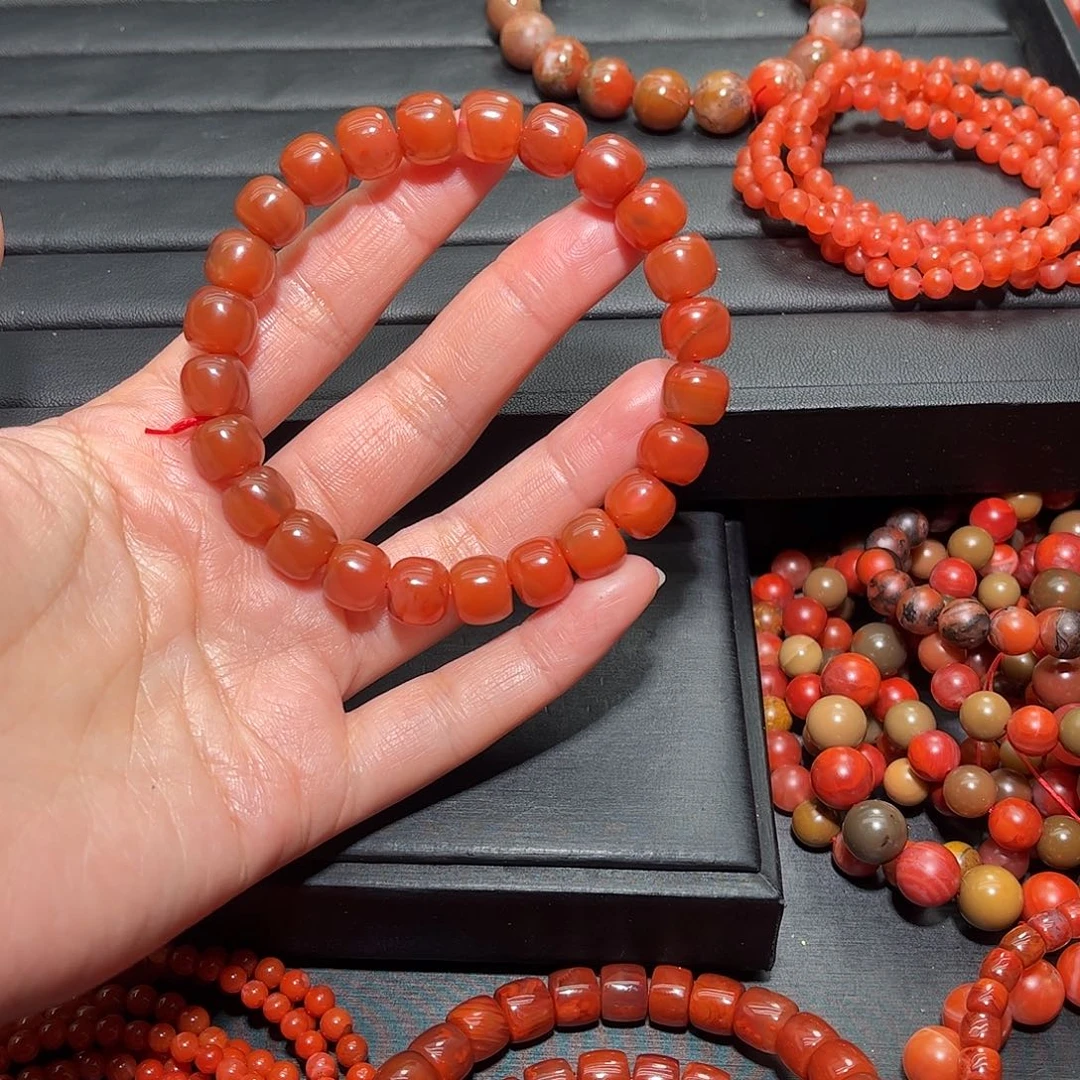 南红玛瑙手链未镶嵌