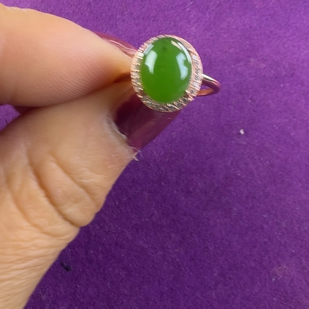 和田玉未镶嵌戒指