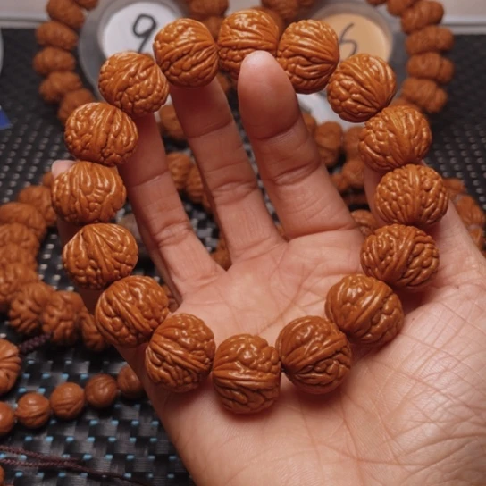 桃核手串龙纹桃核