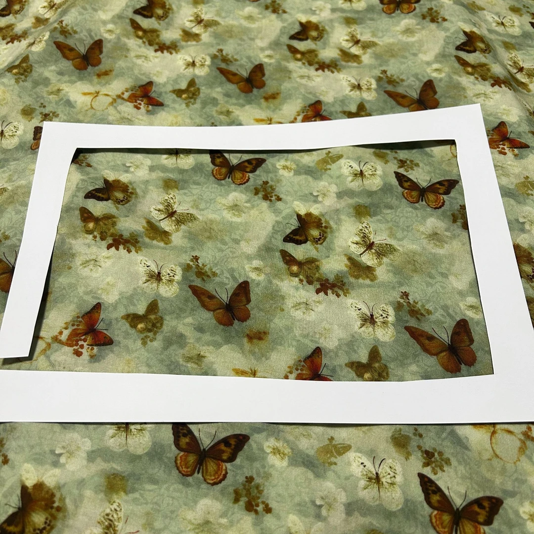 （蝴蝶飞）精品木棉布料，柔软透气丝滑亲肤，连衣裙旗袍