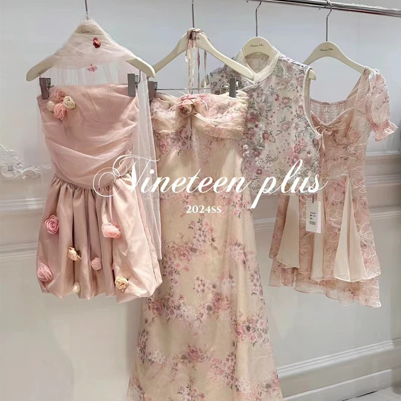 （28）女开轻奢名媛风仙女风法式度假风连衣裙专拍