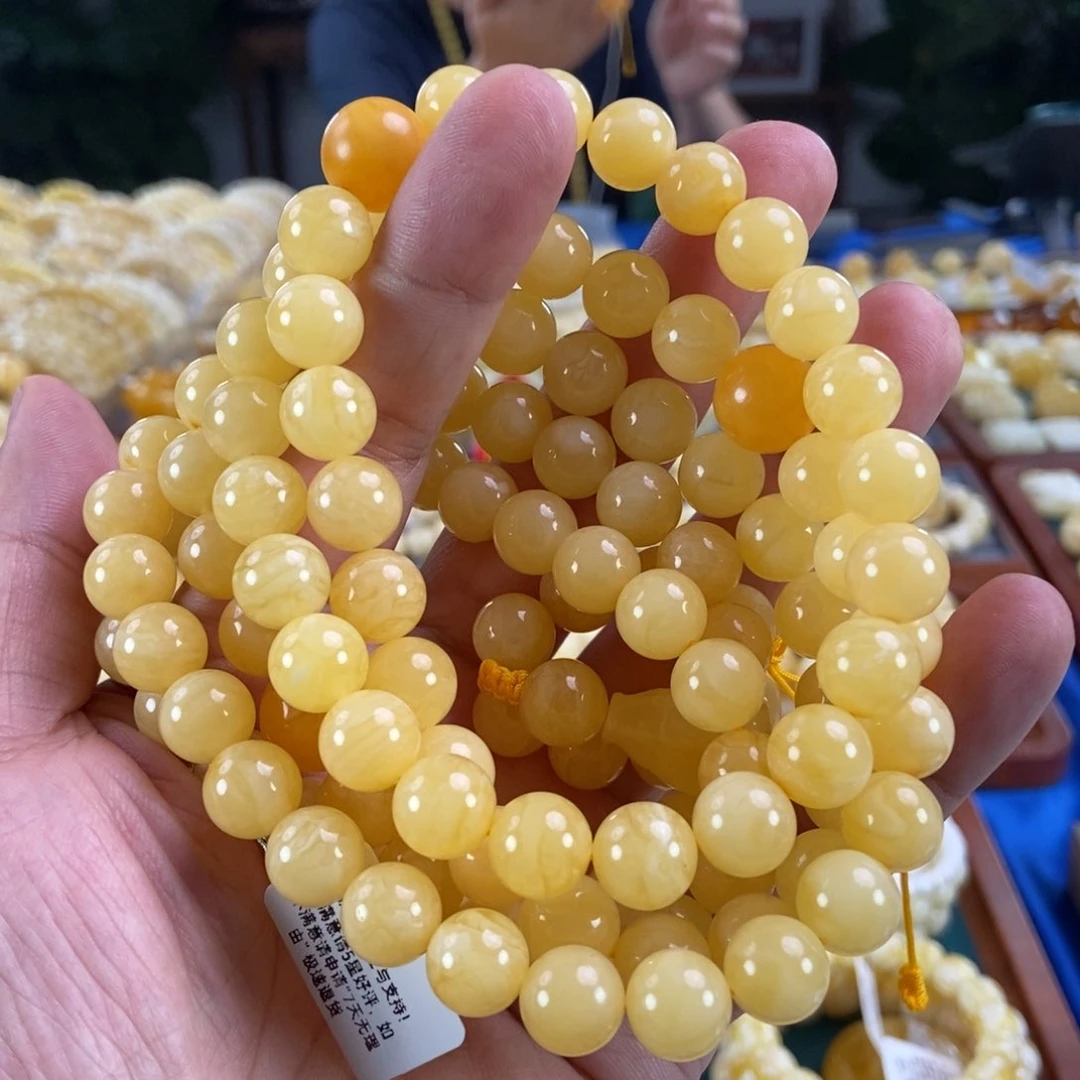 未镶嵌琥珀珠宝奇石10蜜蜡108，87.7