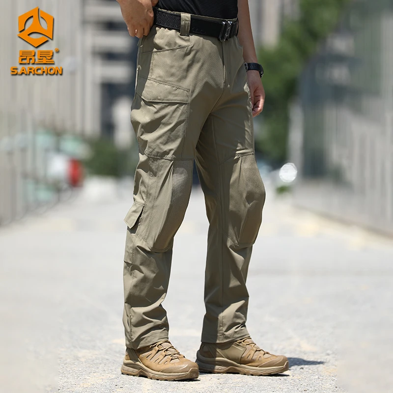 探野行突击者男士速干耐磨工装裤战术快干登山裤多袋运动长裤