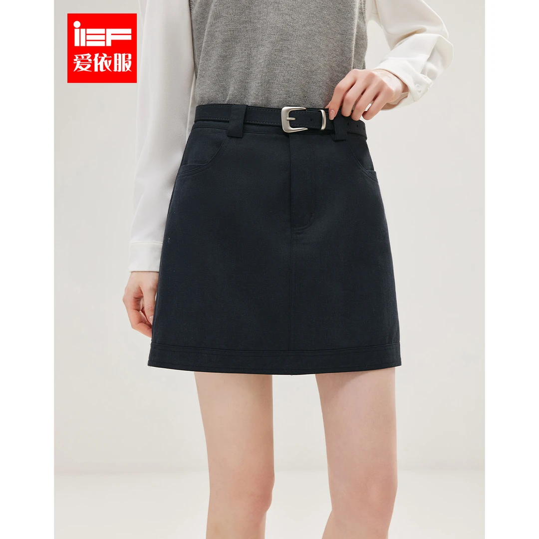 IEF/爱依服半身裙2025春季新款显瘦A裙欧若风流光风