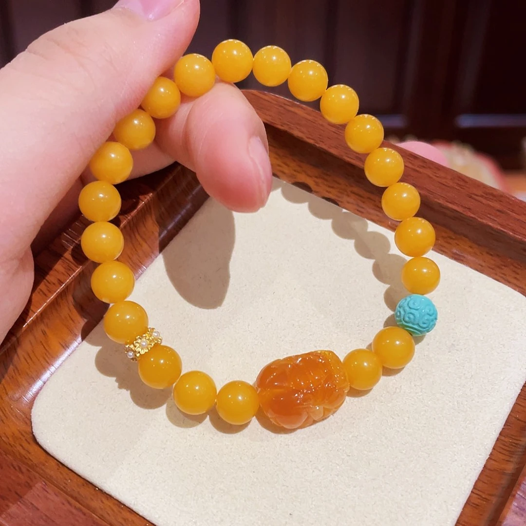 蜜蜡手链未镶嵌手串