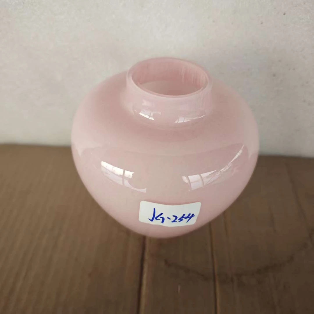 JG-254简约现代琉璃花瓶客厅餐桌插花艺术摆件